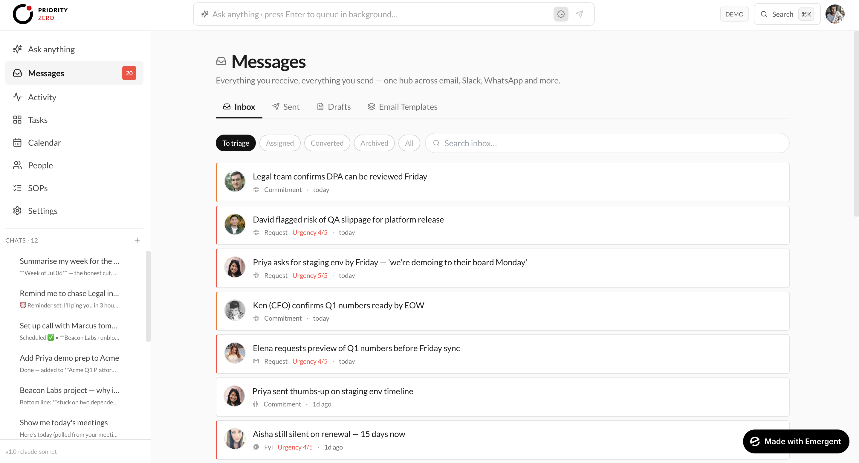Messages