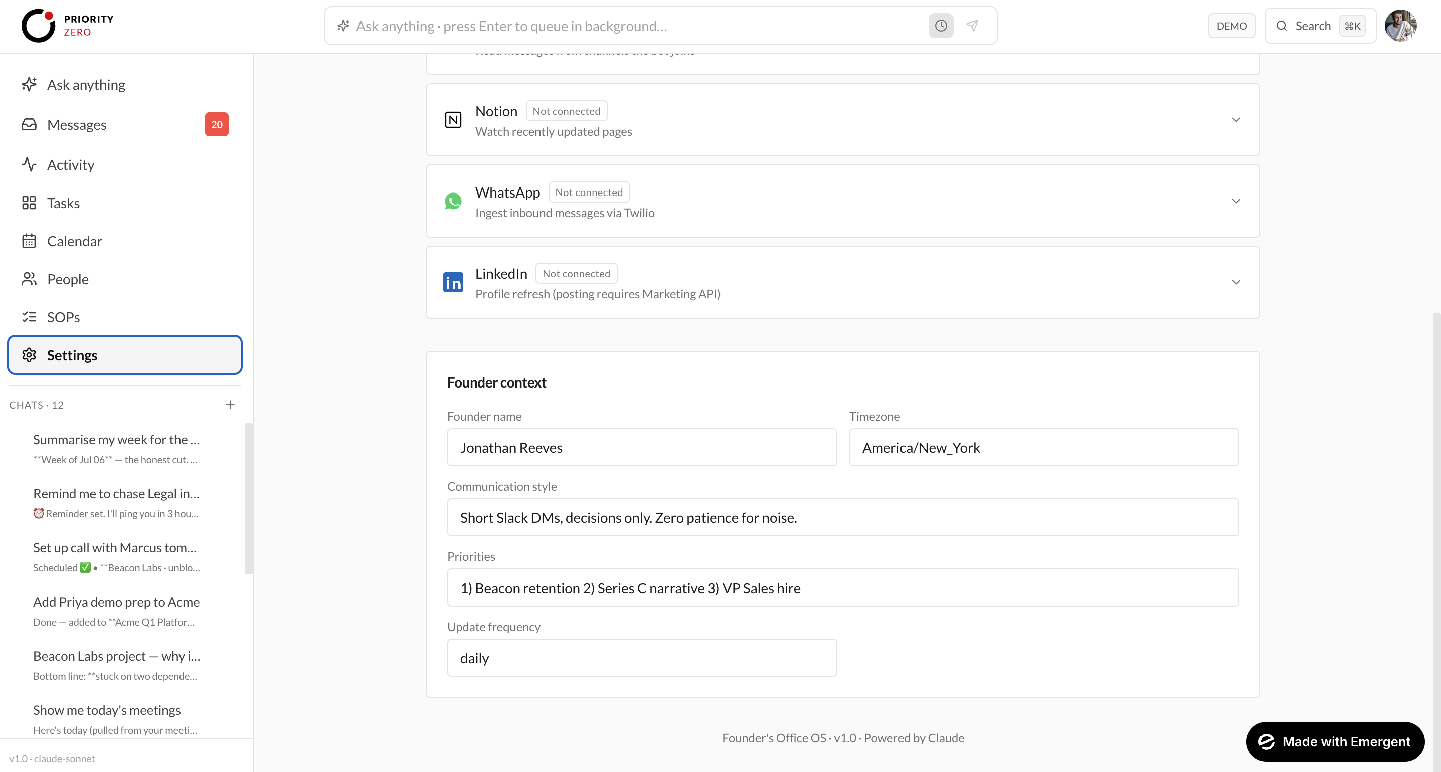 Founder Context
